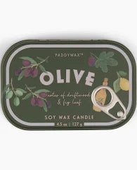 Bistro Printed Tin Candle