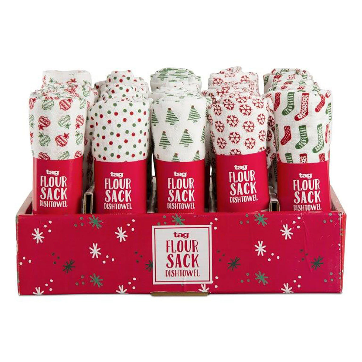 Holiday Flour Sack Dishtowels