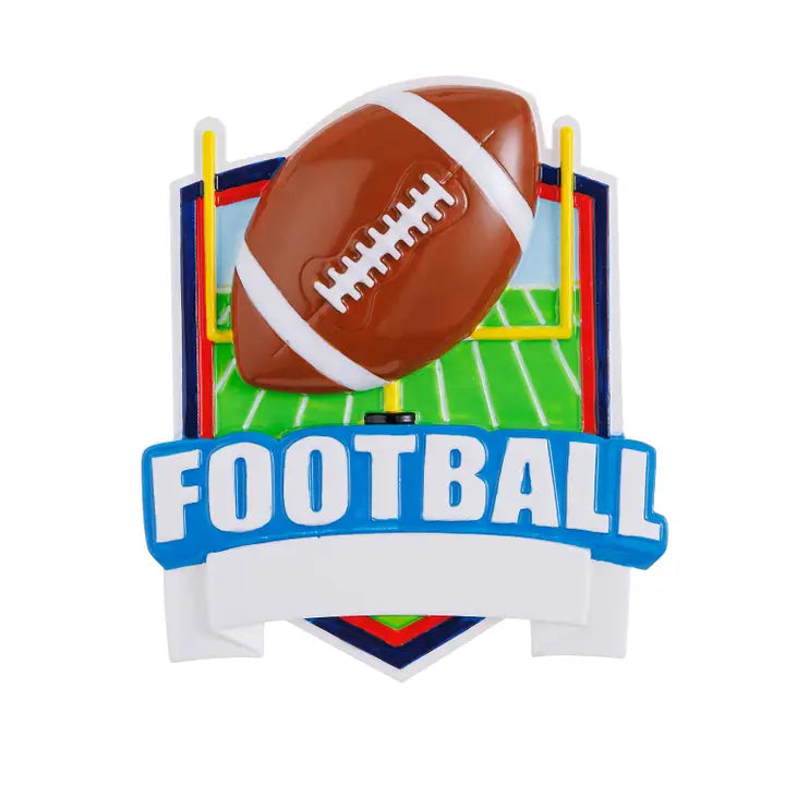 Football Shield Personalized Ornament