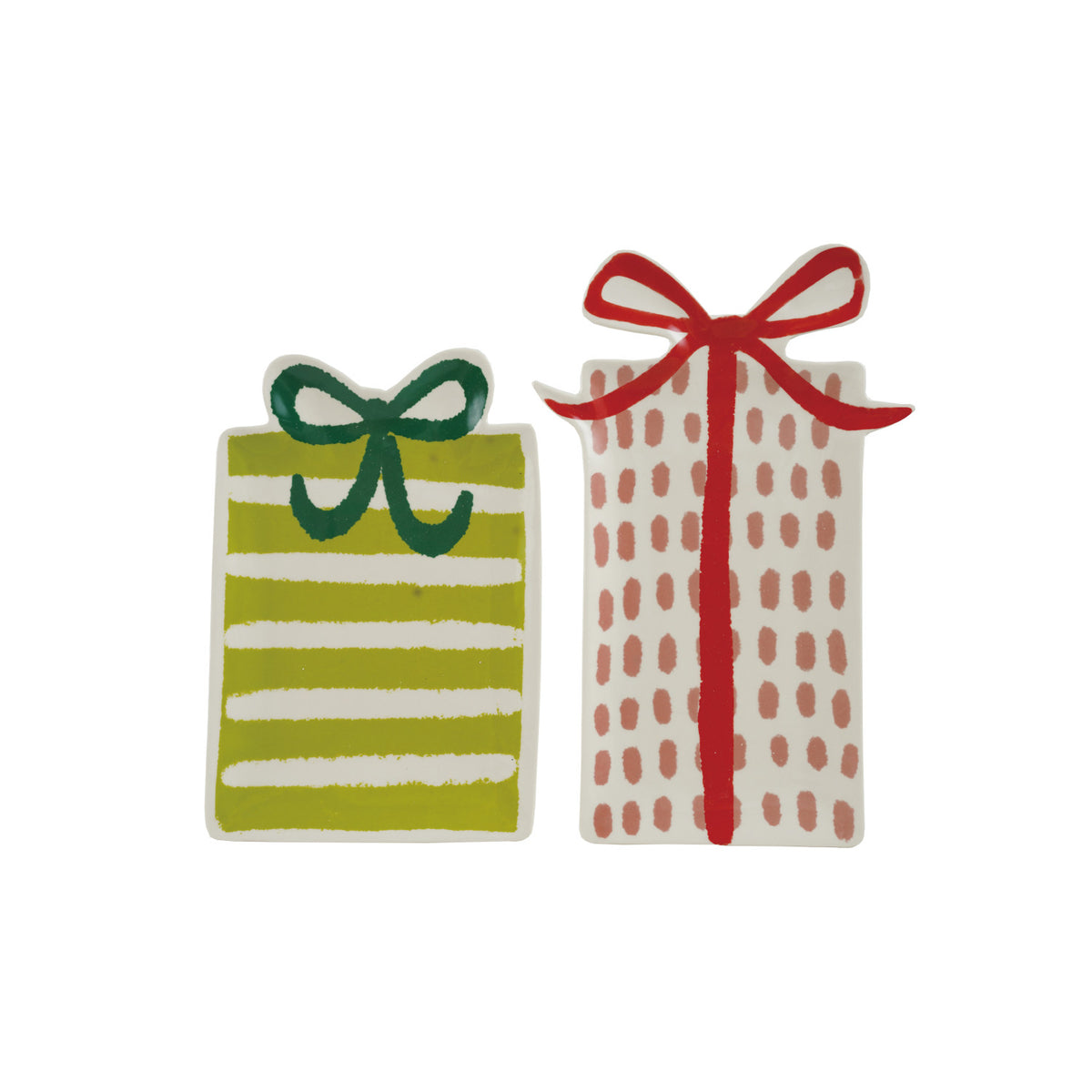 Stoneware Gift Shaped Plates