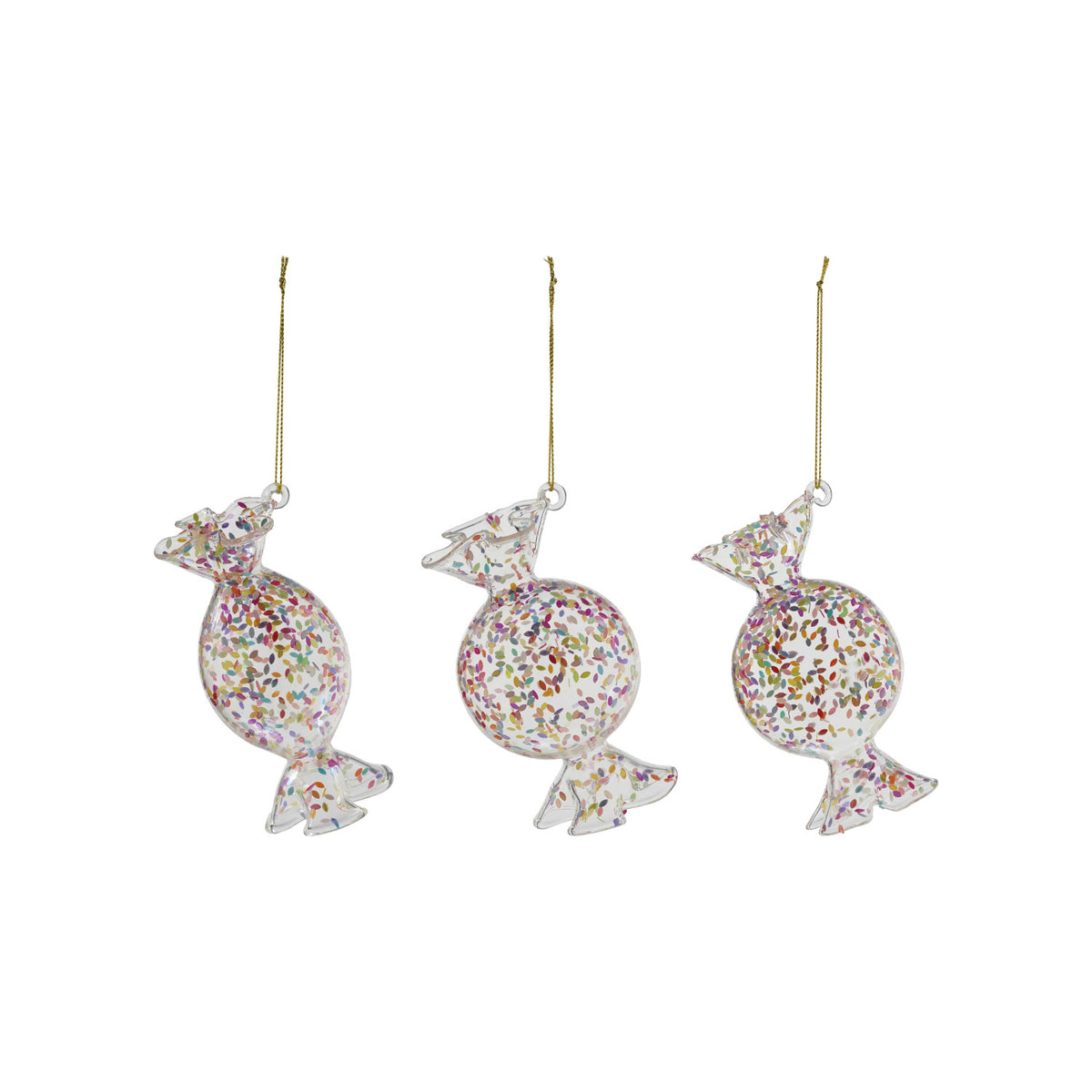 Glass Candy Confetti Ornament