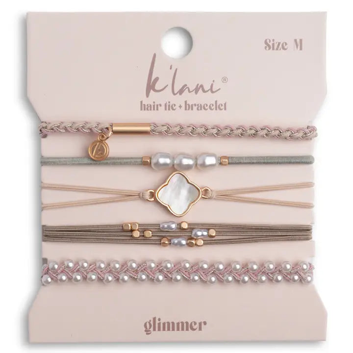 "Glimmer" Hair Tie Bracelets