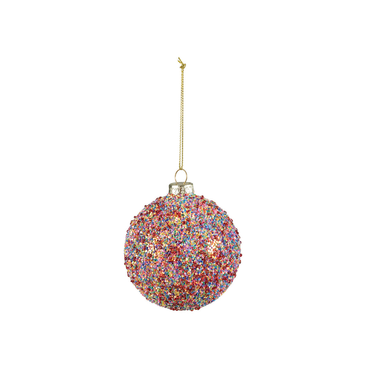 Glass Beaded Multi Colored Ornament