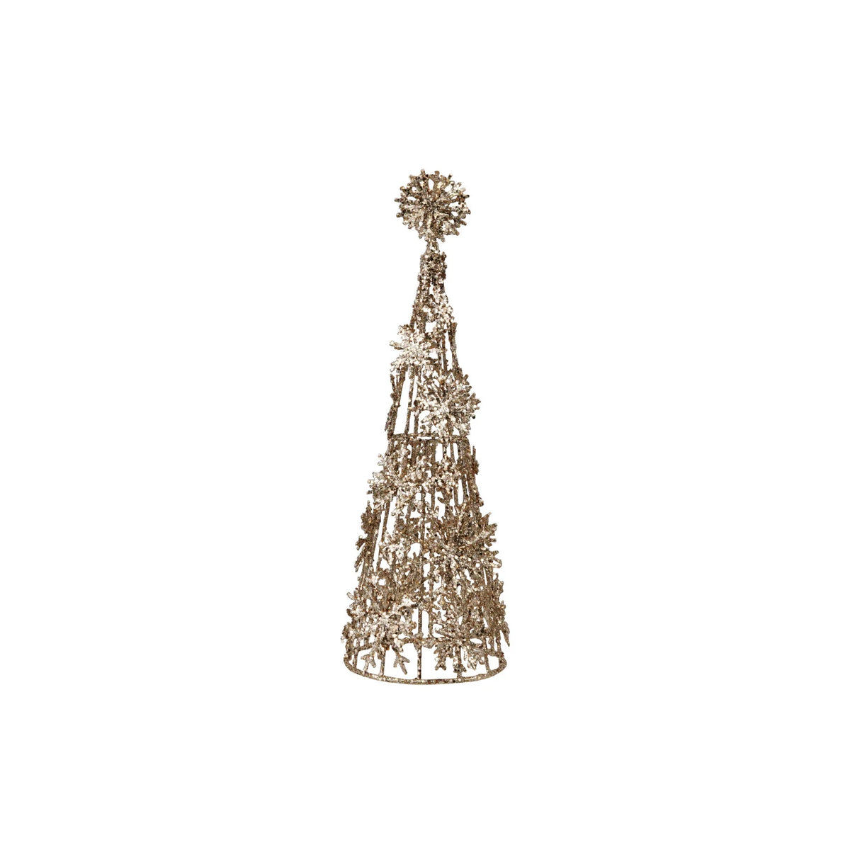 Champagne Glitter Metal Tree