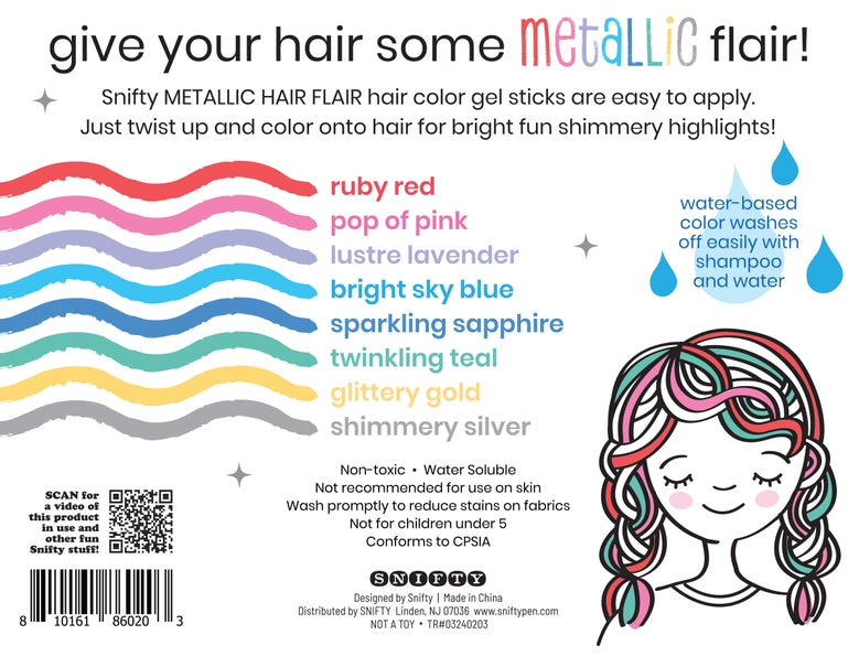 Hair Flair Metallic Shimmery Hair Color Gel
