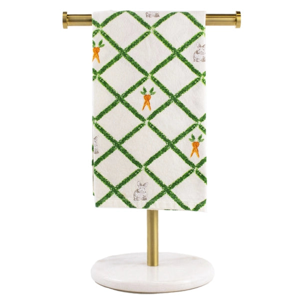 Boxwood Trellis Bunny Hand Towel