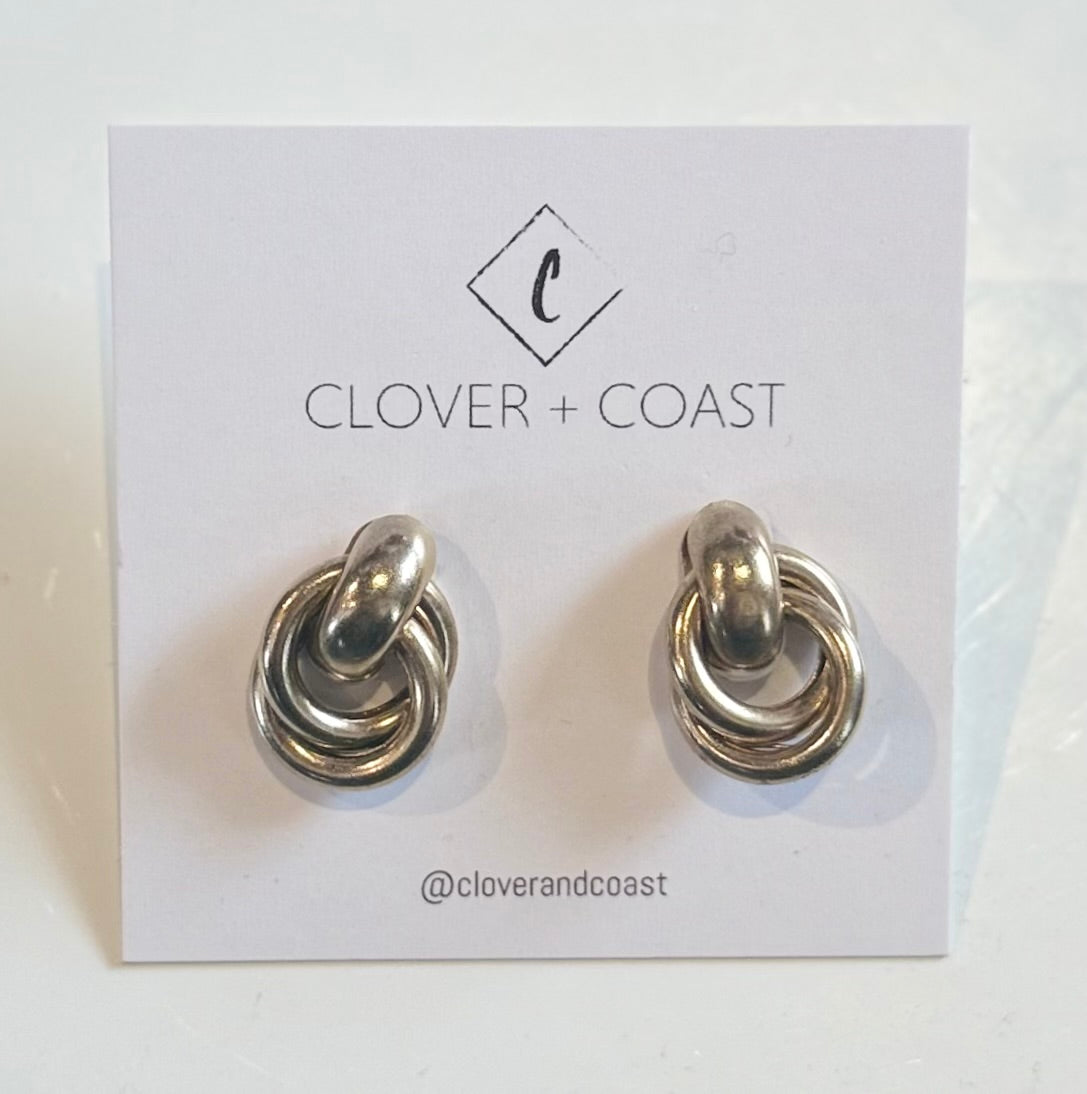 Gold Plated Knot Studs