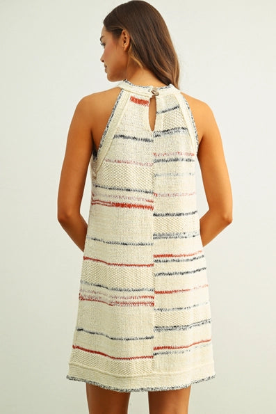 Stripe Pattern Knit Dress
