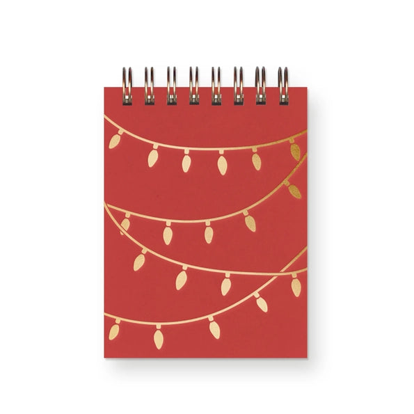 String Light Pattern Holiday Jotter Notebook