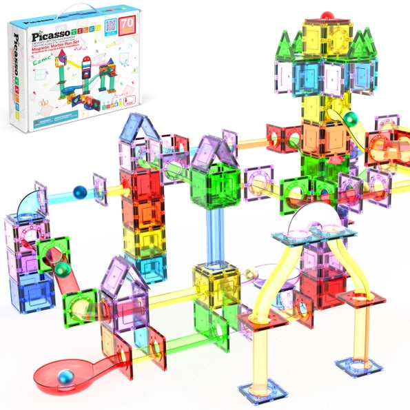 Magnetic Marble Run Set