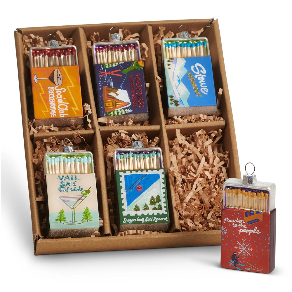 Box of Holiday Matchbook Ornaments