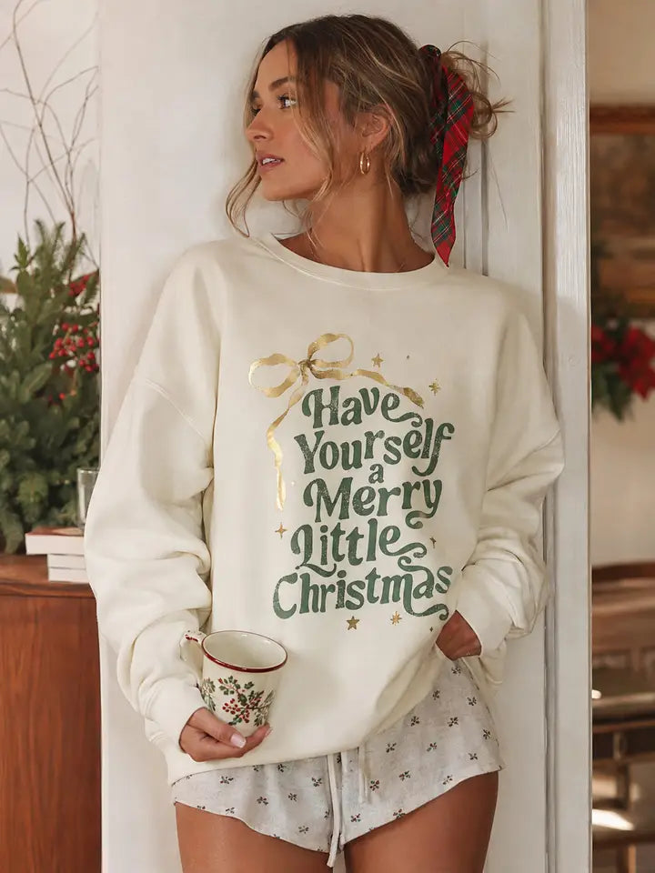Merry Little Christmas Holiday Sweatshirt