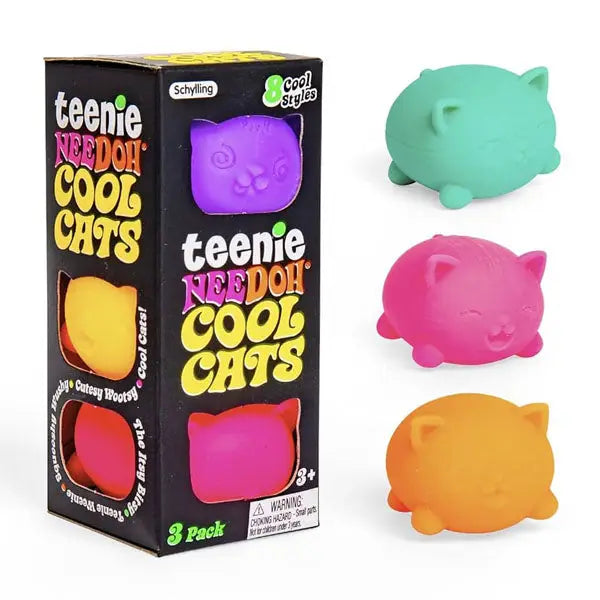 Nee Doh Teenie Cool Cats Squishy Fidget Stress Ball
