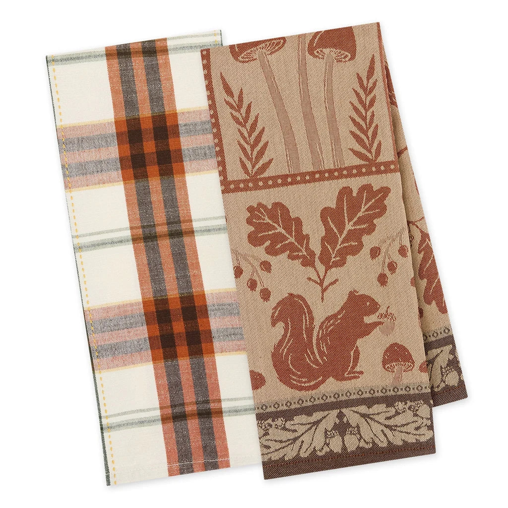 Oak &amp; Acorn Dishtowel Set