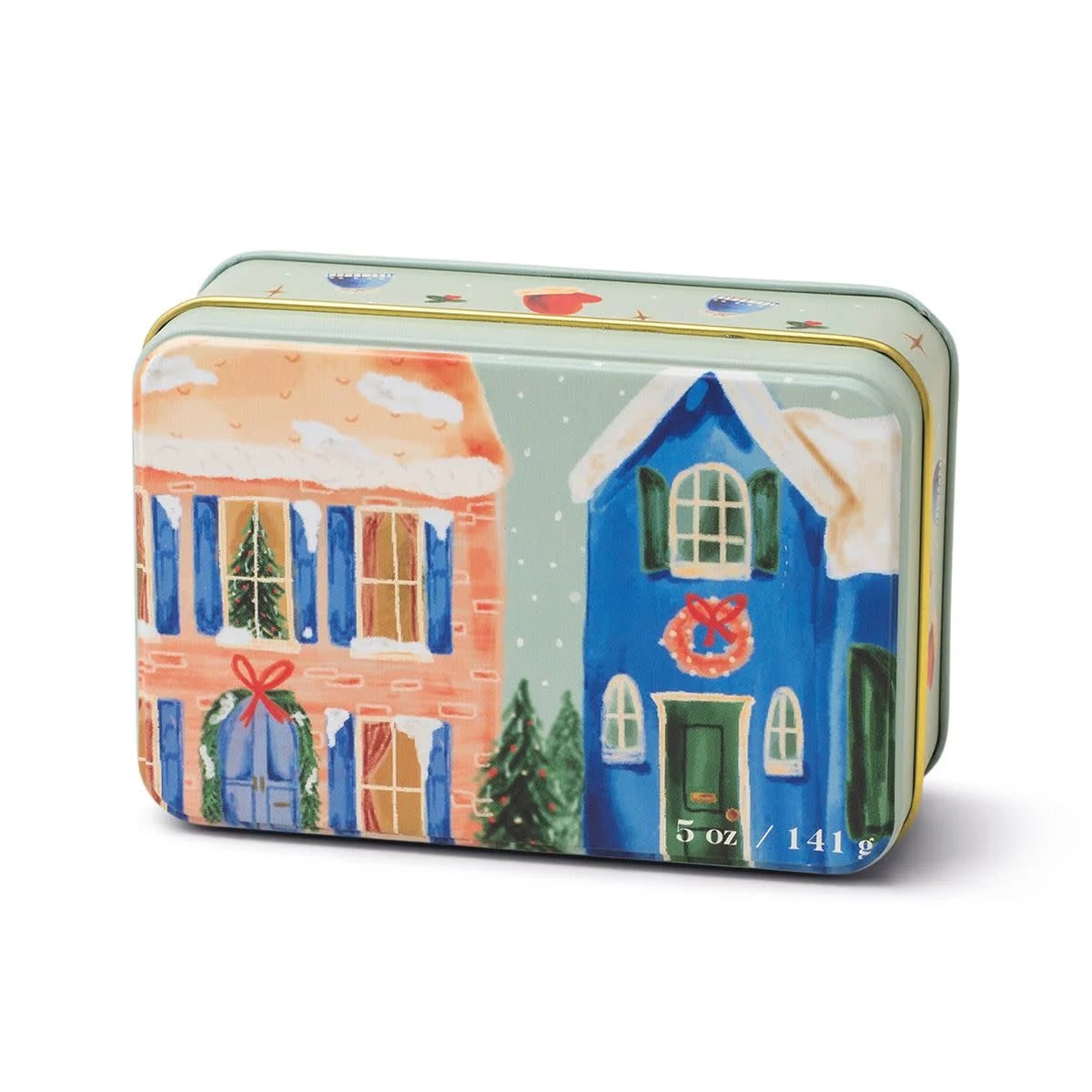 Holiday Tin Candle-Homes