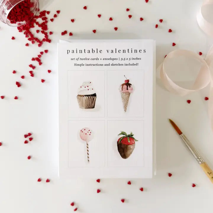 Sweet Treats Paintable Valentines