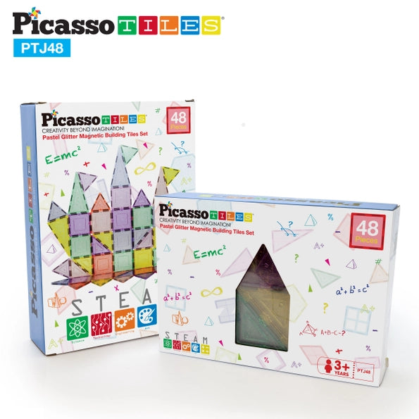 Glitter Magnetic Tile Building Set