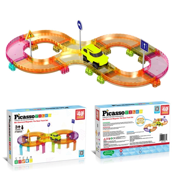 Travel Size Magnetic Tile Rack Track Set
