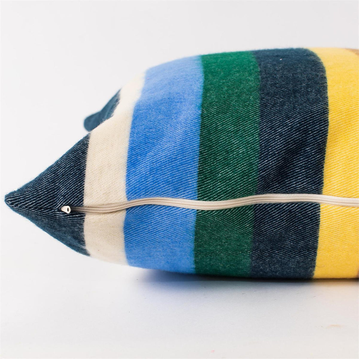 Multi-Colored Cabin Stripe Throw Pillow