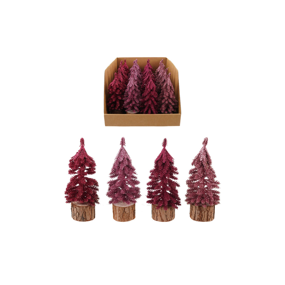 Pink Wood Based Trees