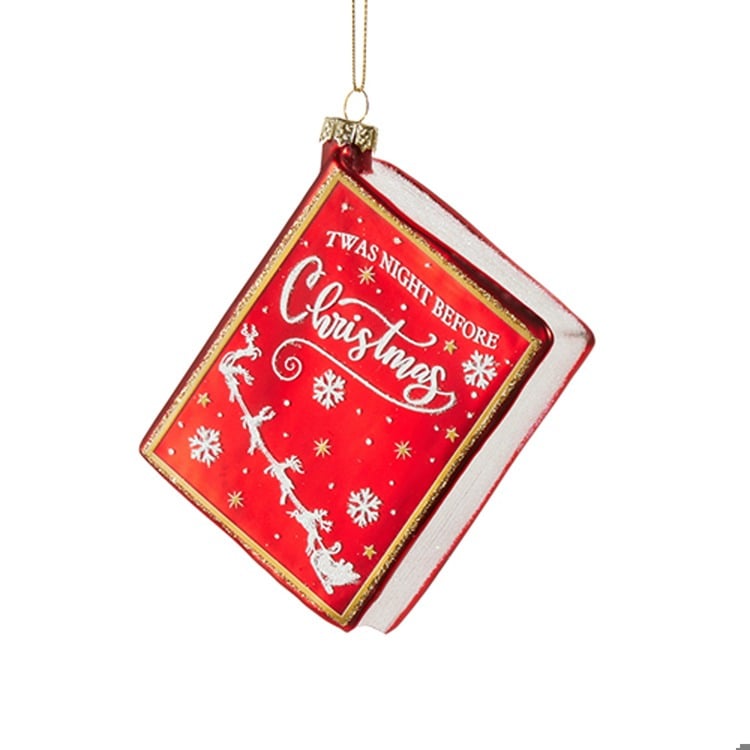 5" Christmas Book Ornament
