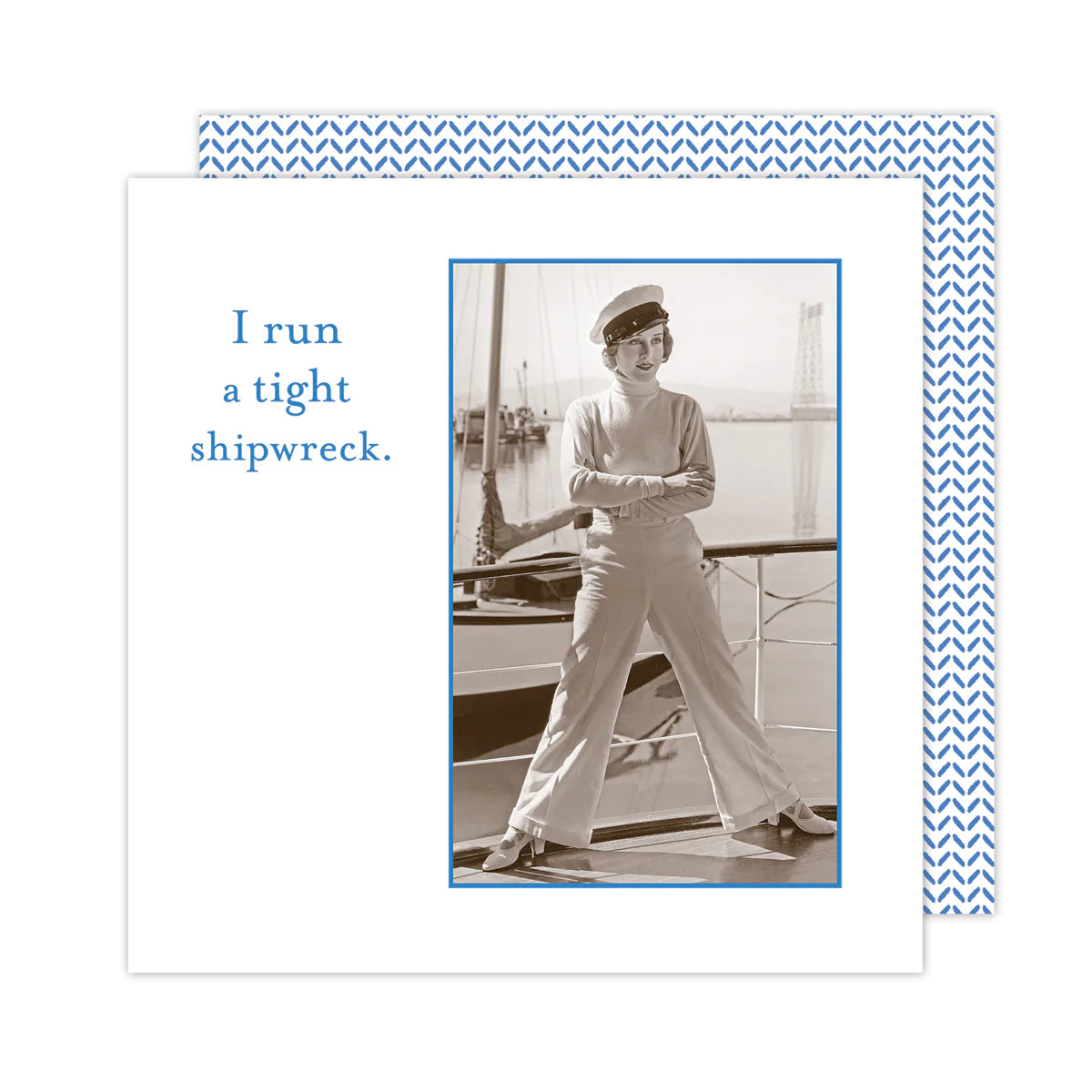 &quot;I run a tight shipwreck&quot; cocktail napkins