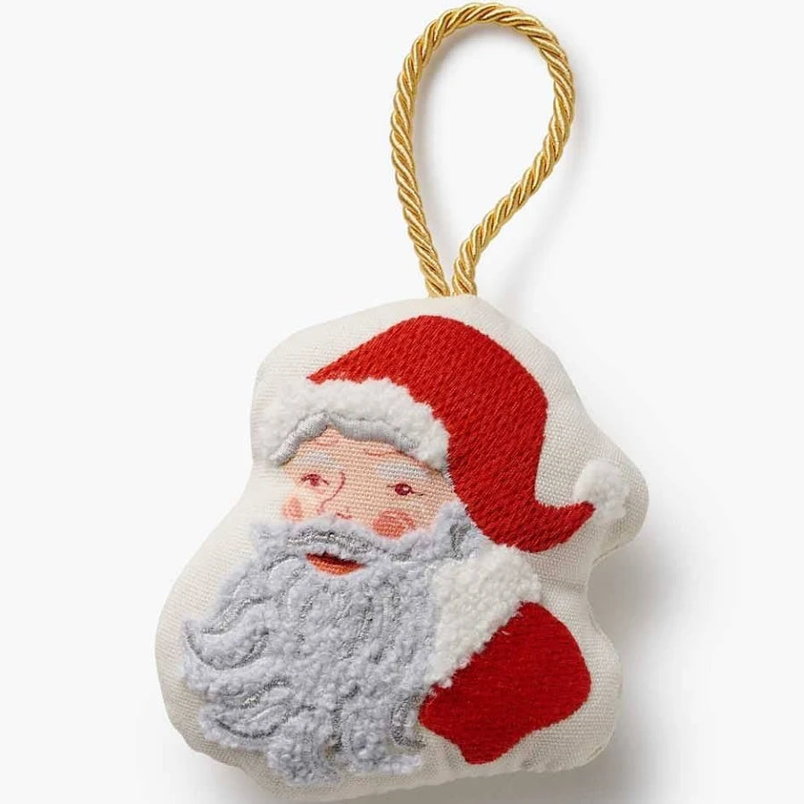 Santa Embroidered Ornament