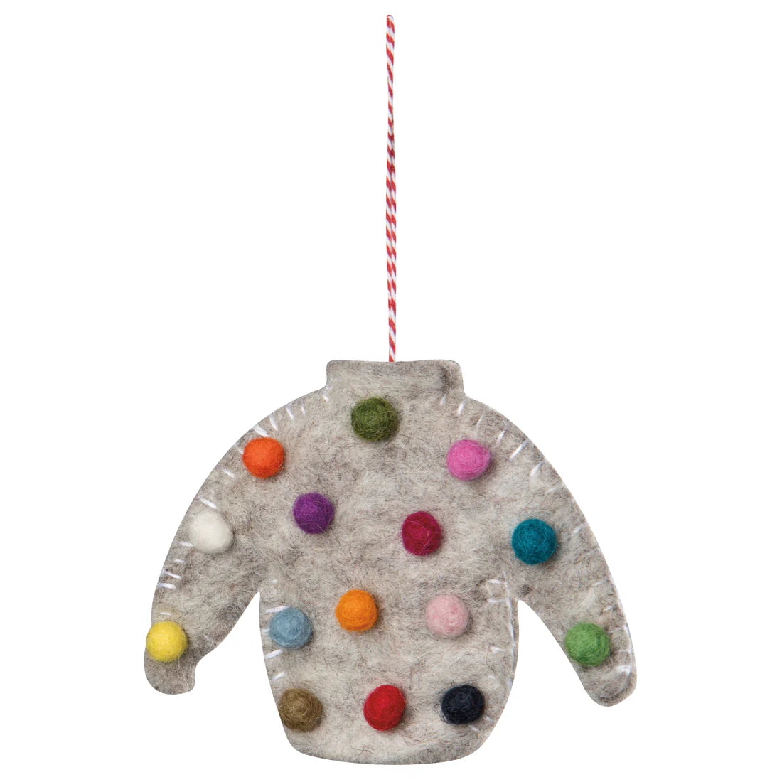 Ugly Xmas Sweater Felt Christmas Tree Ornament