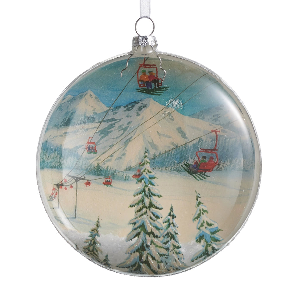 At the Slopes Disc Ornament