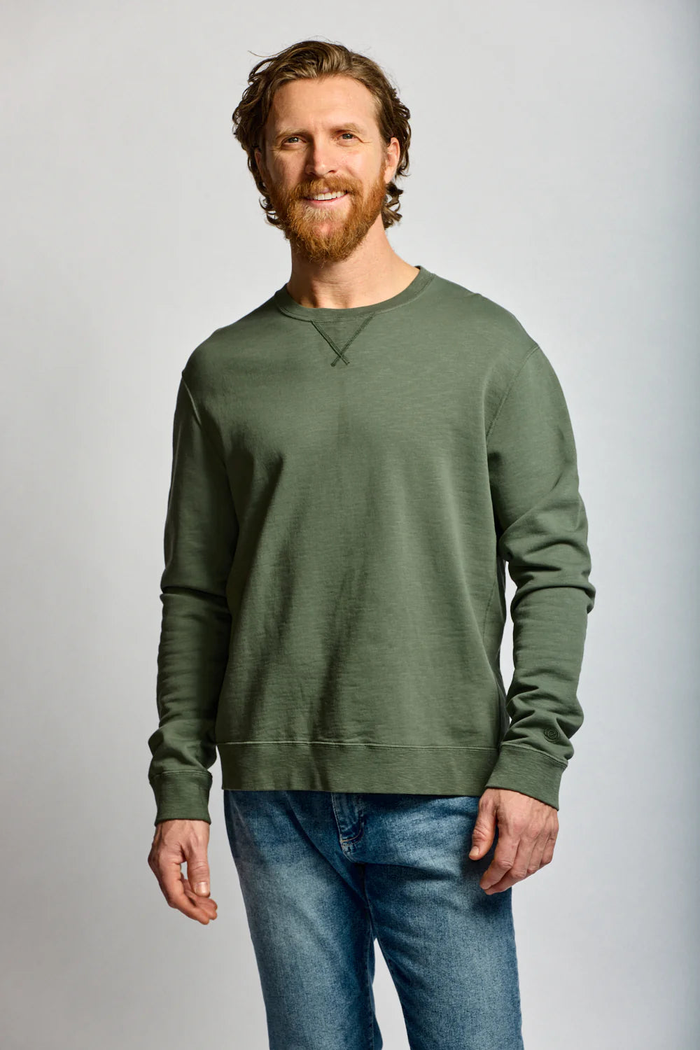 Slub Cotton Crewneck