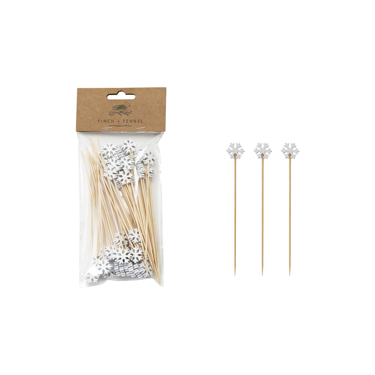 Bamboo Single Use Holiday Picks