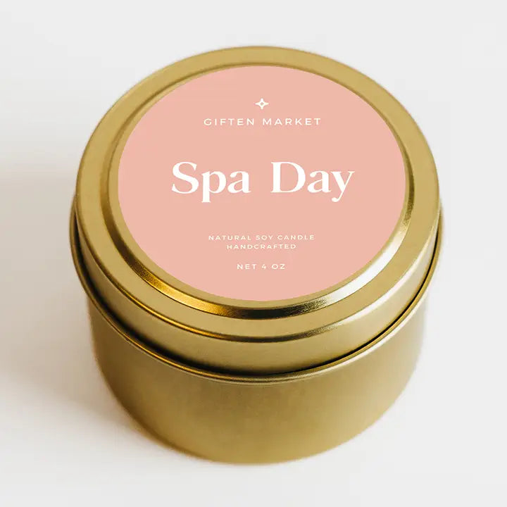 4oz Gold Travel Tin Candle