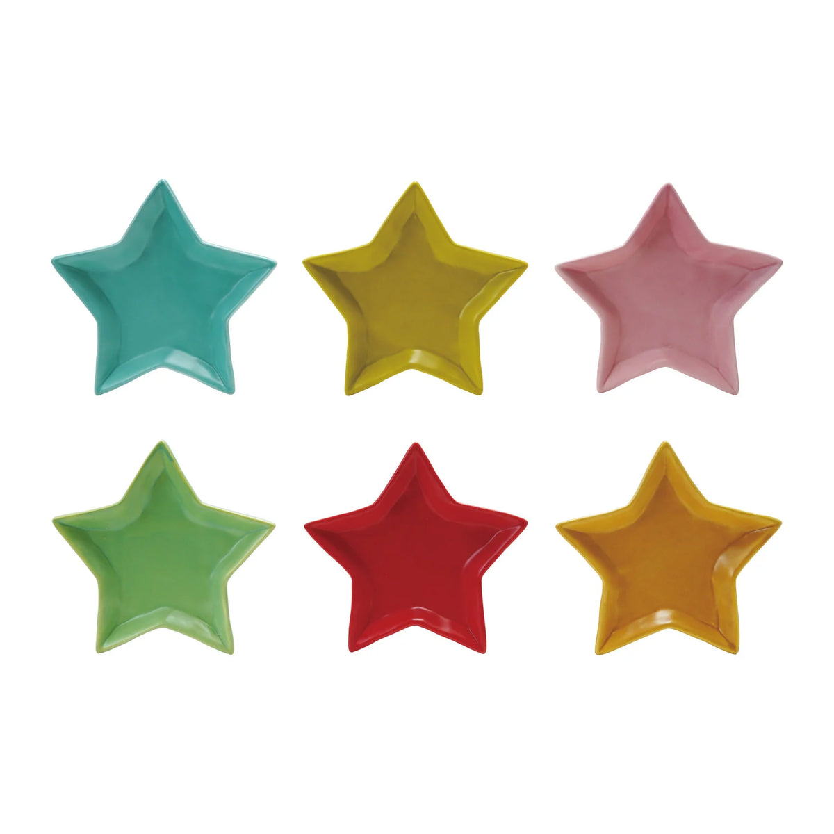 6"L x 5"W Stoneware Star Shaped Dish