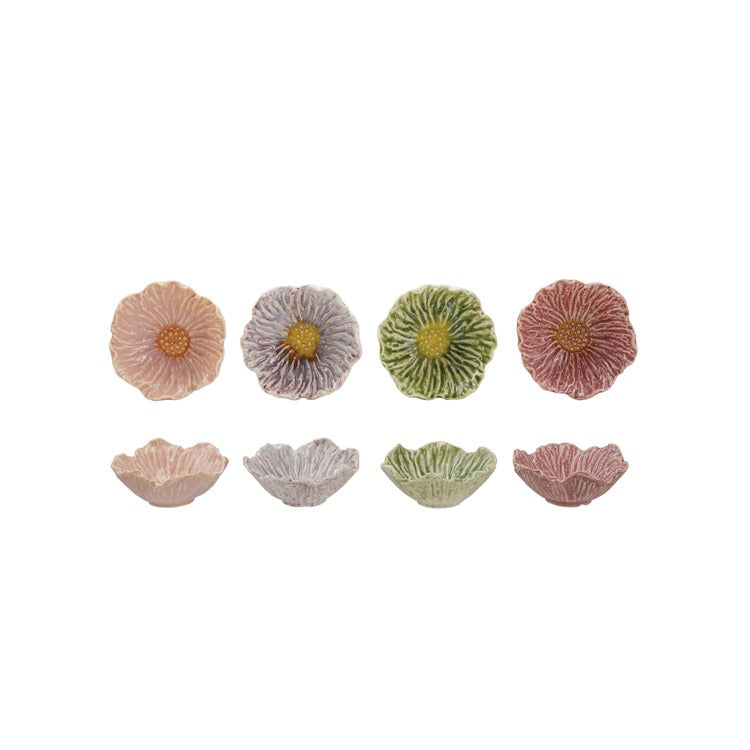 Stoneware Flower Shaped Bowl