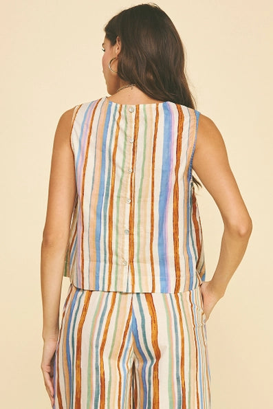 Multicolor Stripe Top
