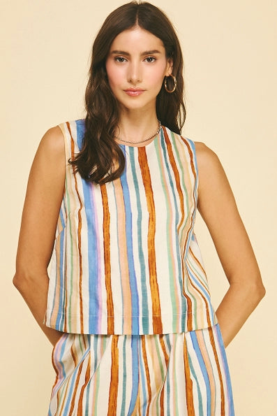 Multicolor Stripe Top