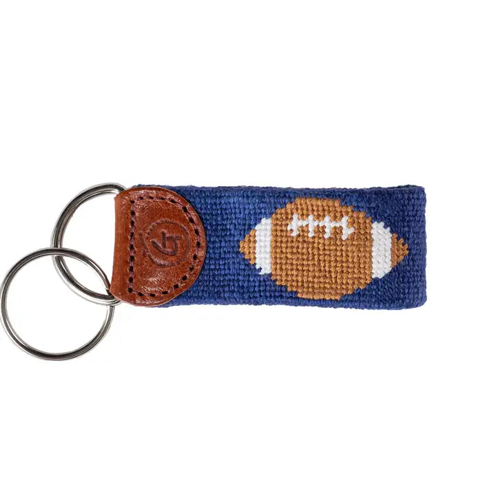 Tailgate Lovers Needlepoint Keychain
