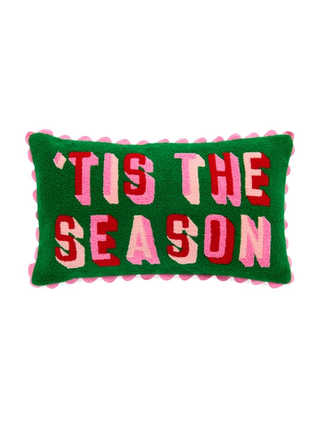 TIS THE SEASON Green Pillow