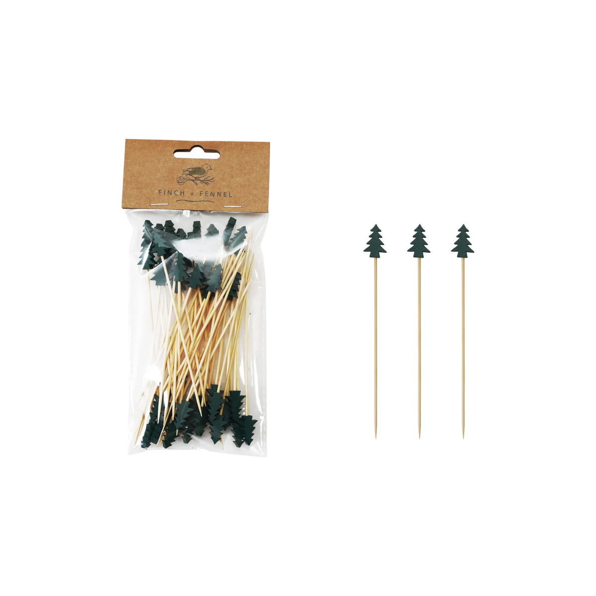 Bamboo Single Use Holiday Picks