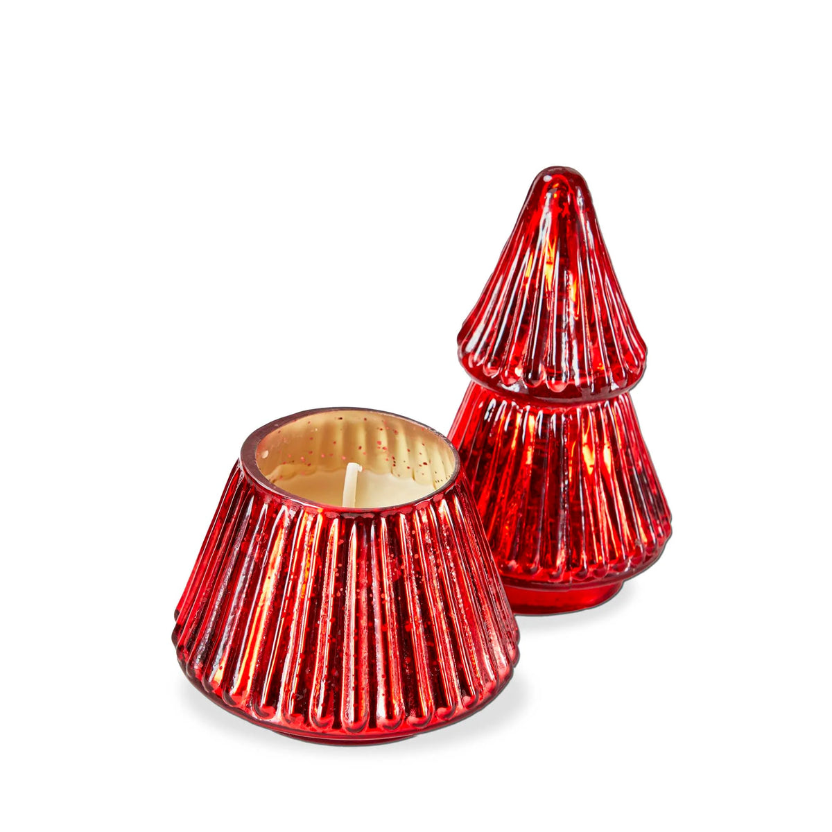 Small Portobello Glass Tree Candle
