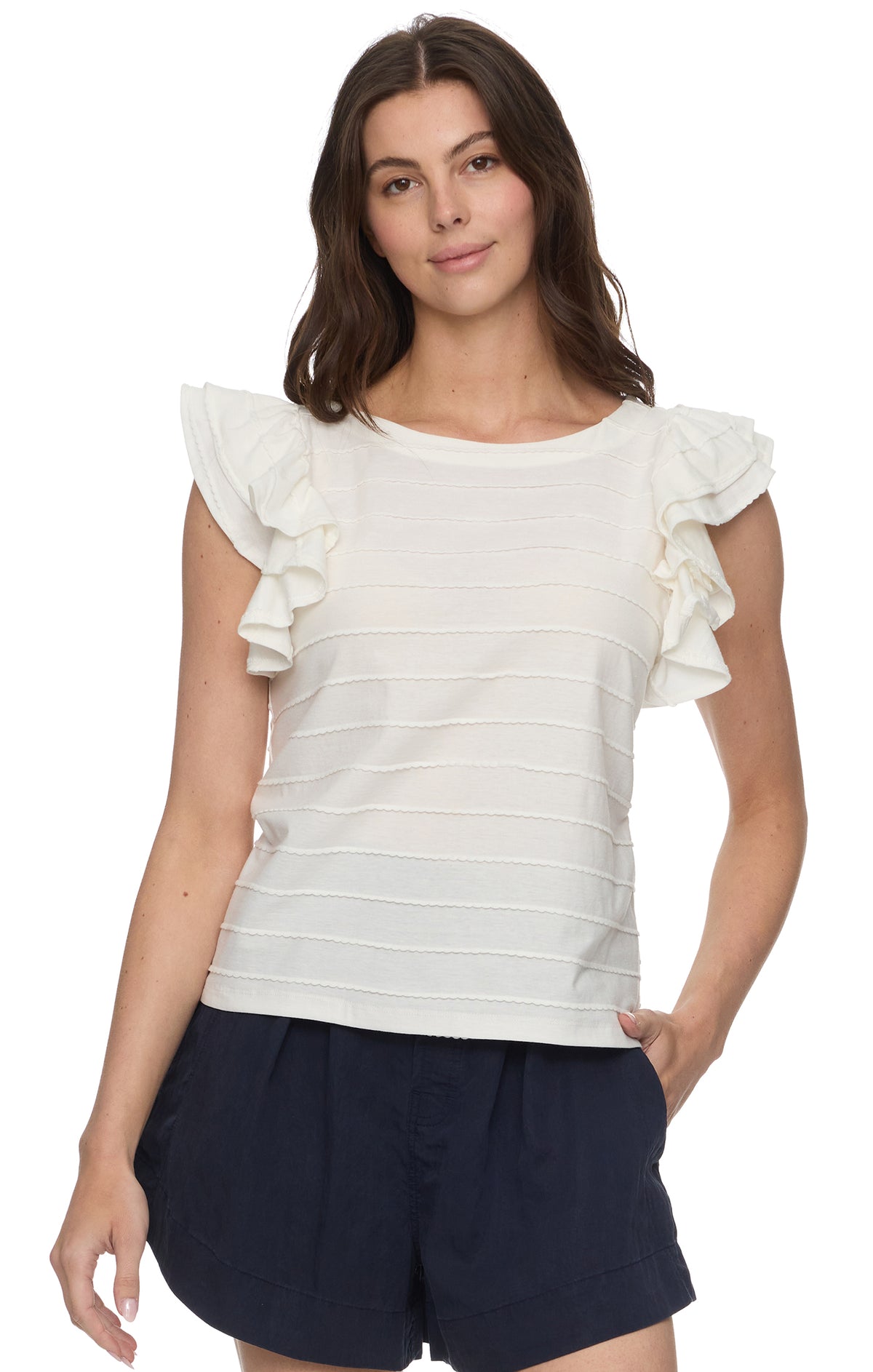 Valarie Scalloped Knit Tank