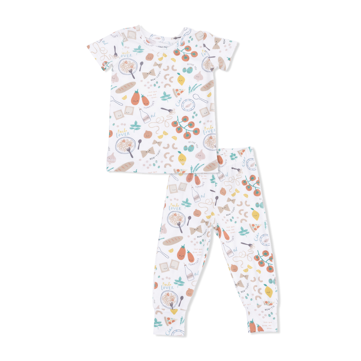 Pasta Lovers Short Sleeve Loungewear Set