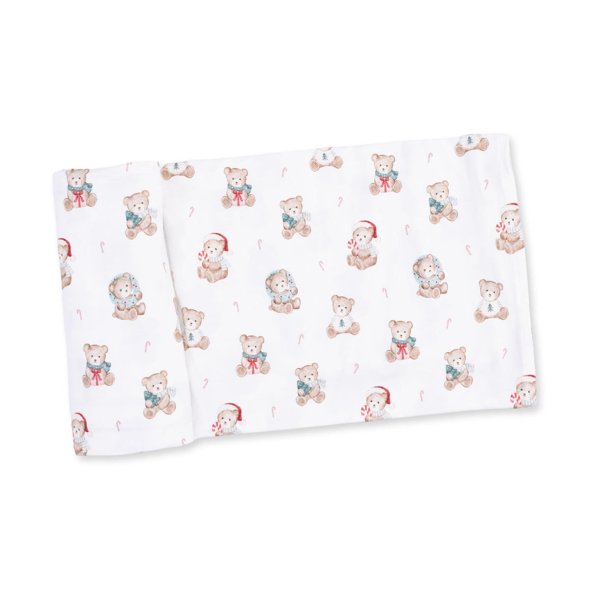 Christmas Teddy Bears Uni Swaddle Blanket