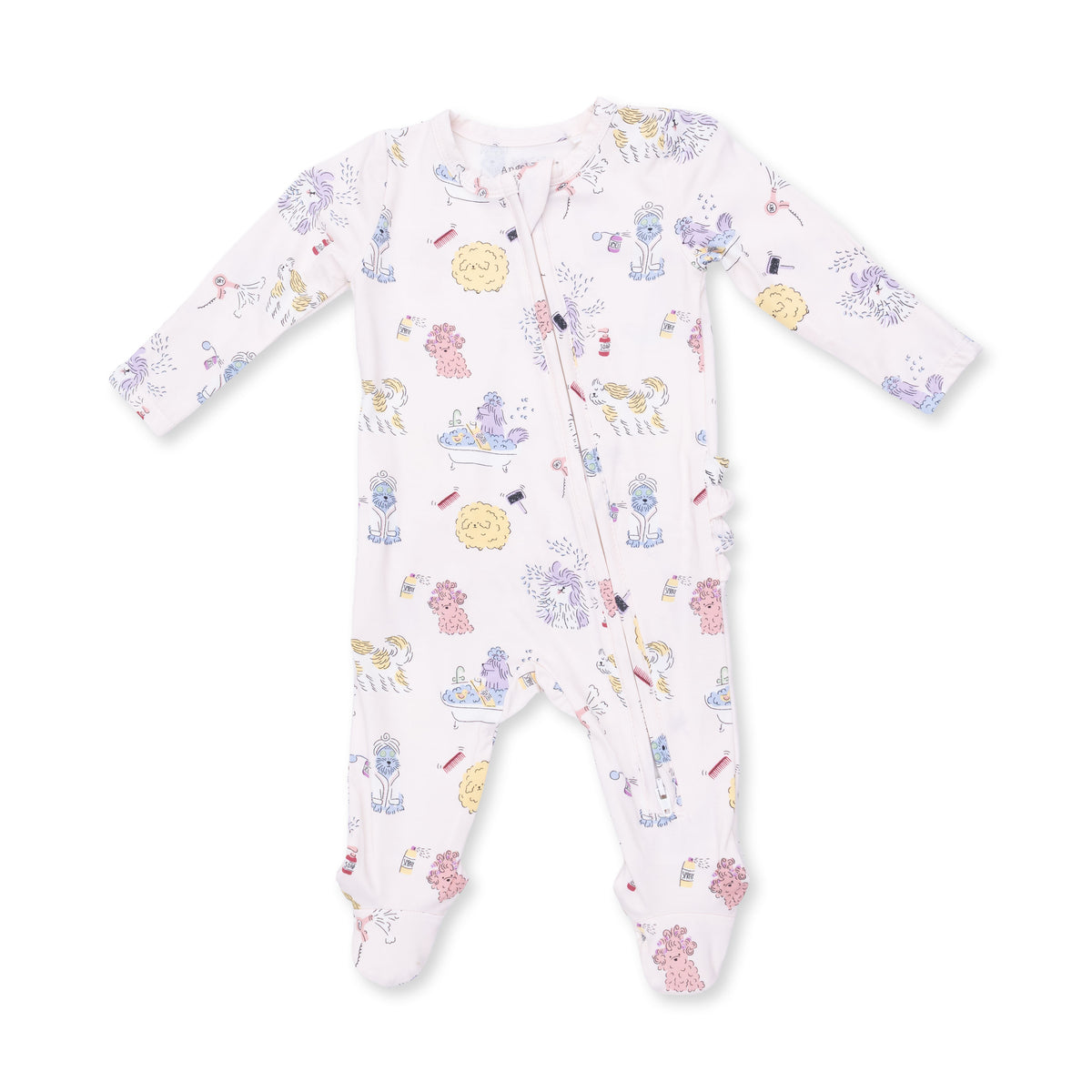 Spa Dogs 2 Way Ruffle Back Zipper Footie