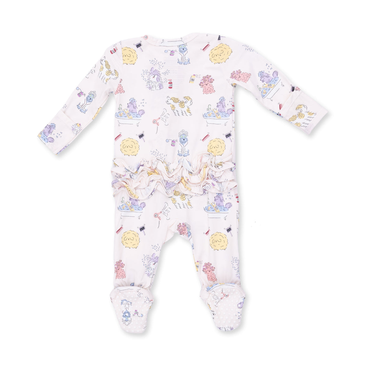Spa Dogs 2 Way Ruffle Back Zipper Footie