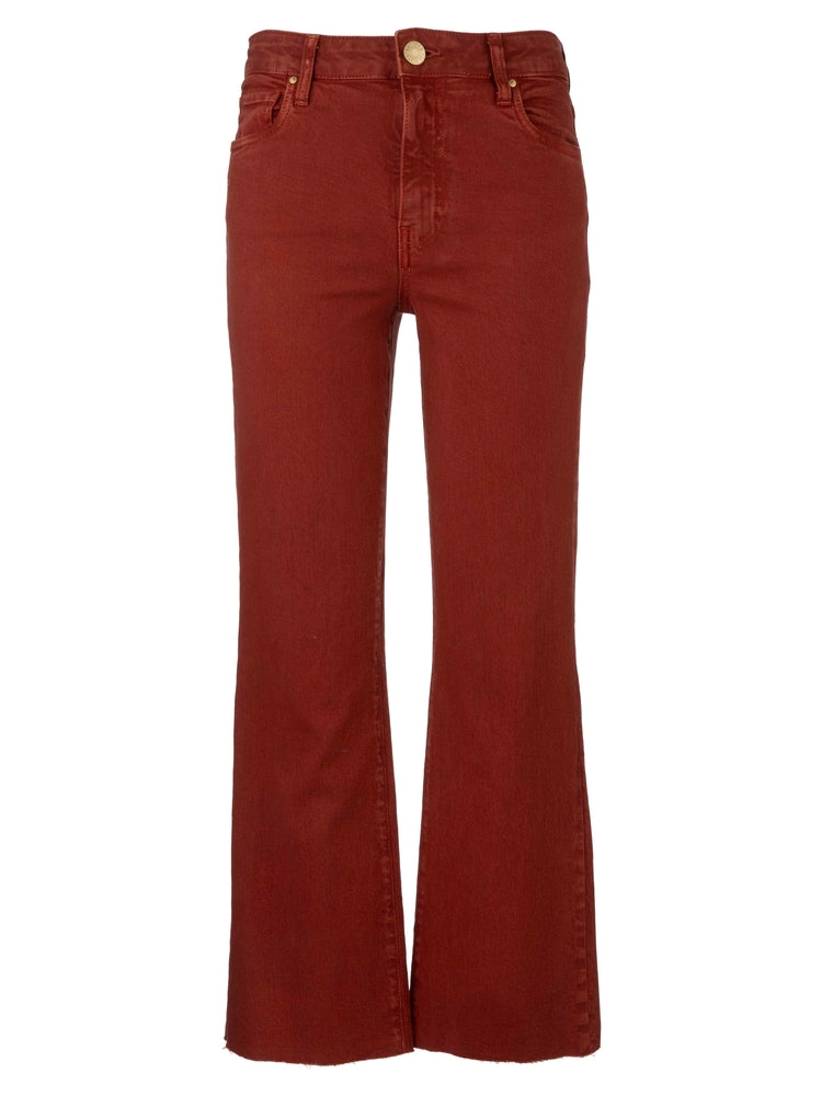 Kelsey High Rise Ankle Flare w/ Raw Hem