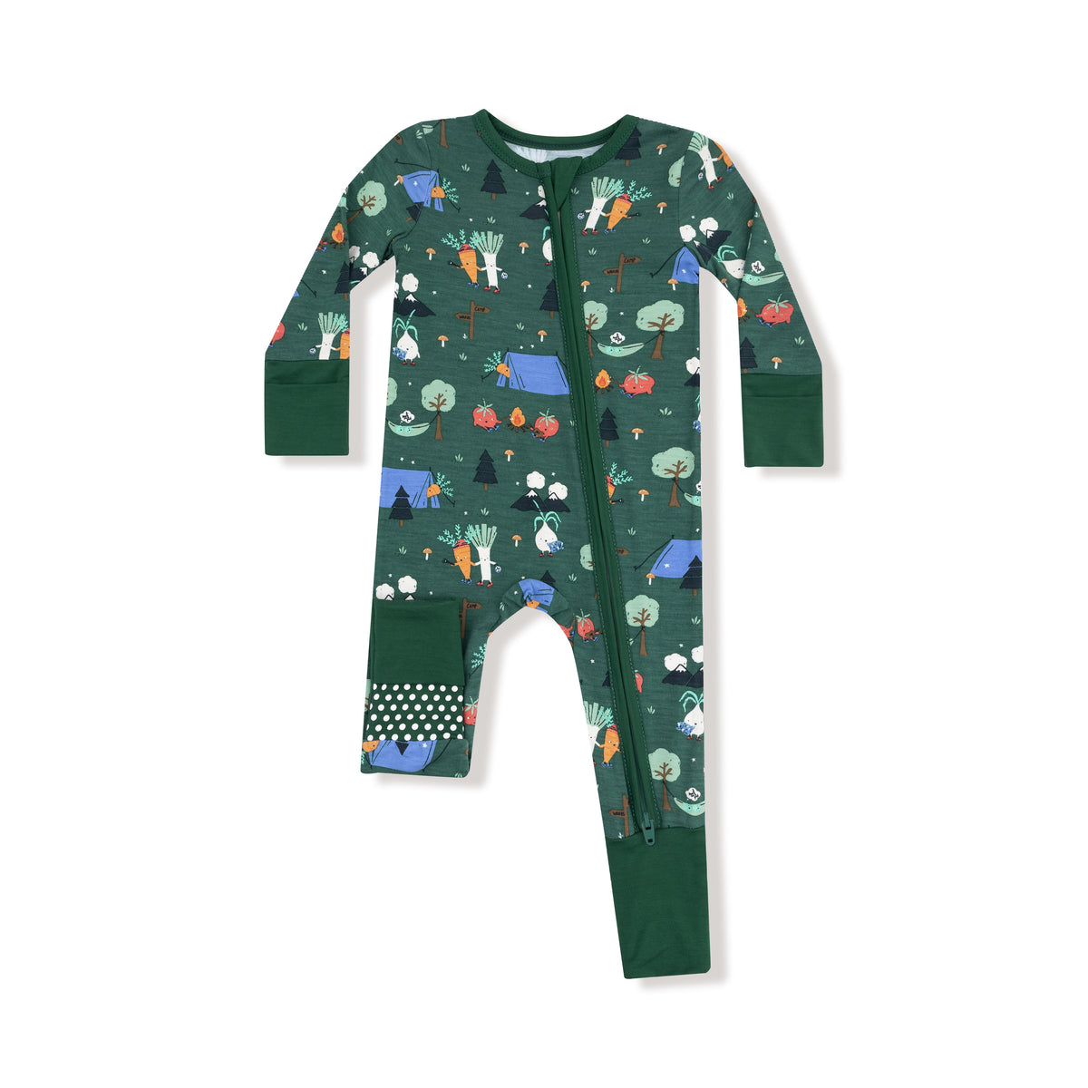 Camping Veggies-2 Way Zipper Romper