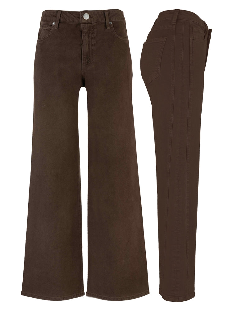Meg High Rise Wide Leg w/ Side Panel