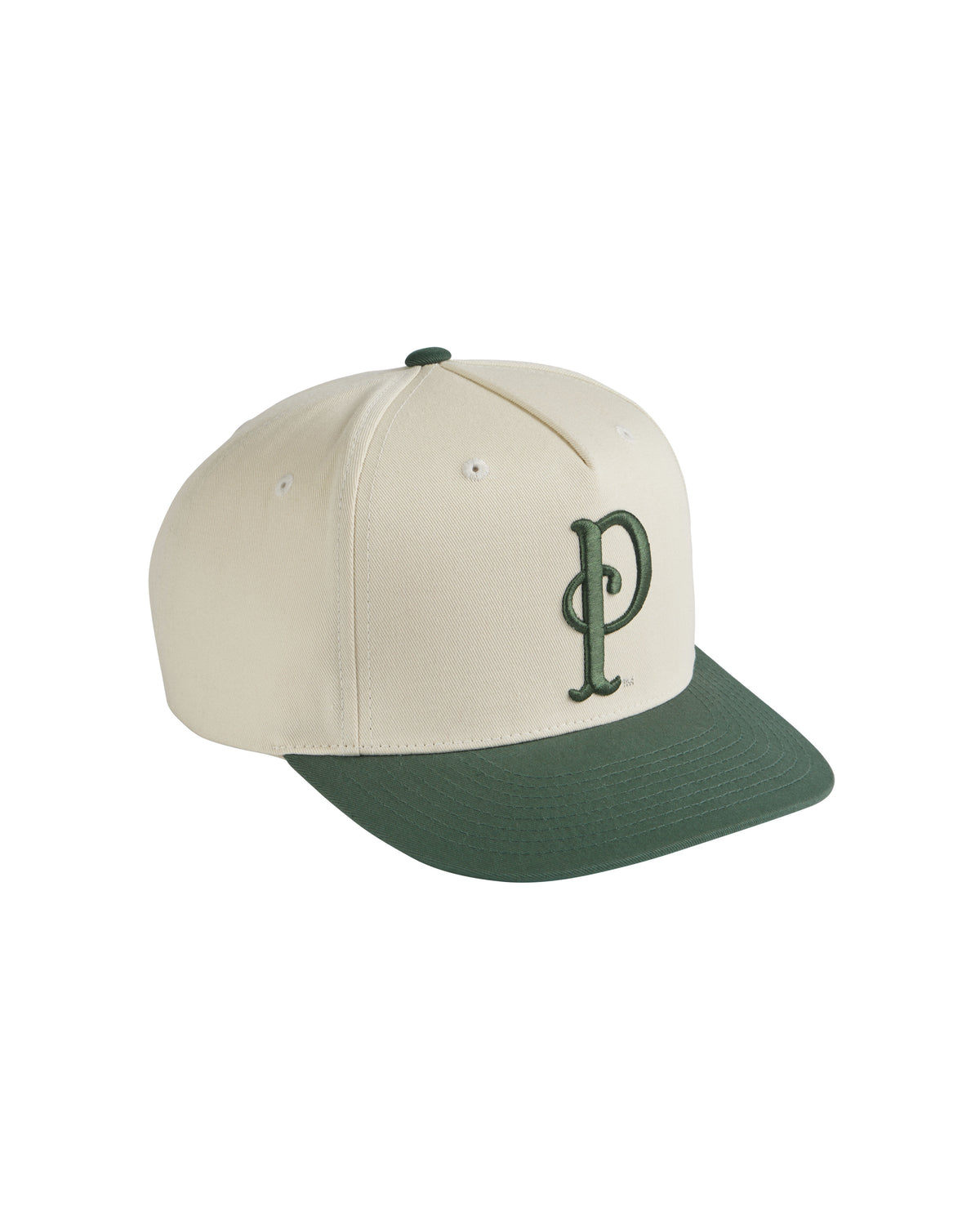Novelty Ivory/Green Slideback Hat