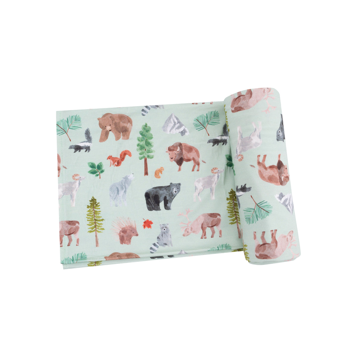 American Woodland Animals-Swaddle Blanket